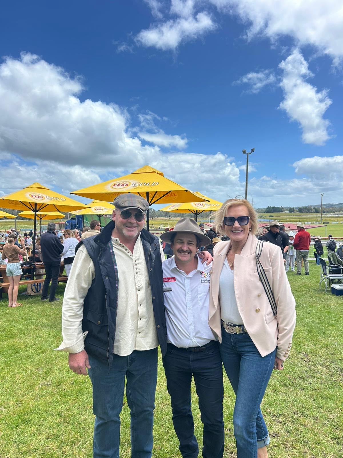Admiral Racing members enjoying a race day together